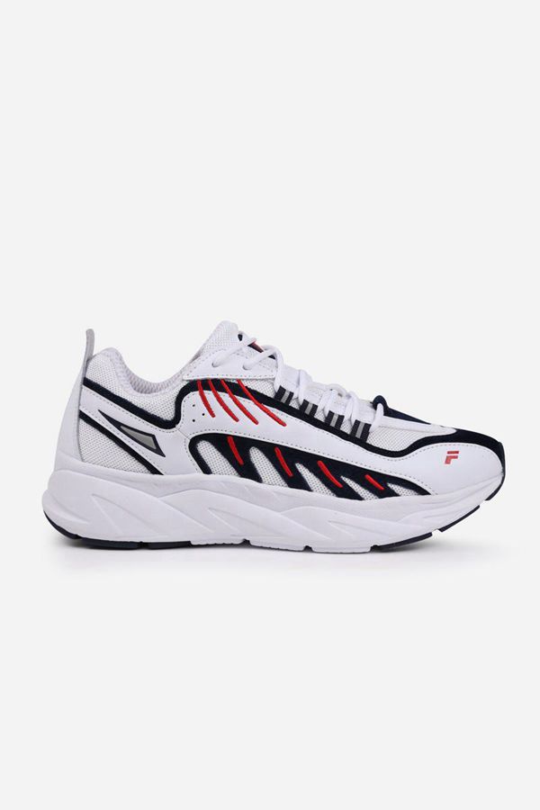 Fila Adaptor Men's Trainers Shoes - White/Navy/Red,NZ 783-52079